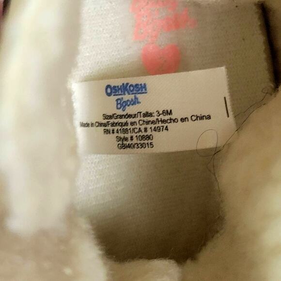 Osh Kosh B'gosh Baby Girl Suede Pull On Boot, Tan, Size 3-6 months - Picture 4 of 6